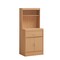 Hodedah 54" Tall Open Shelves, 1-Drawer and Bottom Enclosed Storage Kitchen Cabinet